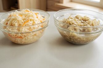 Сравнение хрустящей и размягчённой квашеной капусты